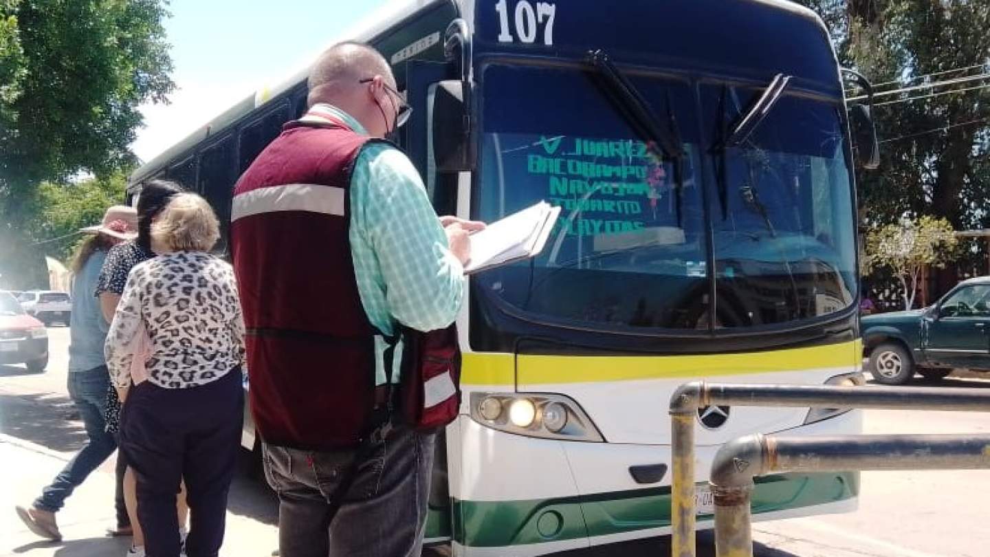 Inspeccionan transporte suburbano en el sur del Estado