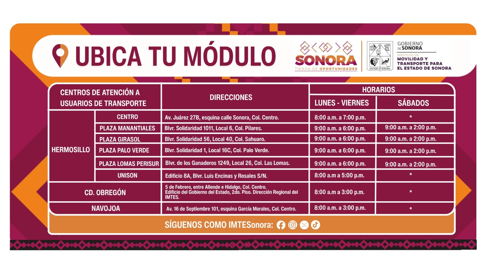 Horario
